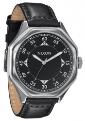 Nixon The Falcon Leather Black Men´s Watch