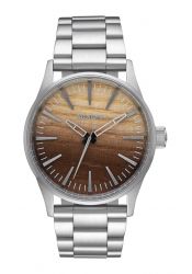 Nixon The Sentry 38 SS Wood / Silver