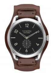 Nixon The C45 Leather Black / Brown Cuff