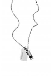 Diesel Men´s Necklace Double Pendant