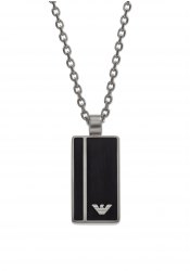 Emporio Armani Black Geometries Men´s Necklace