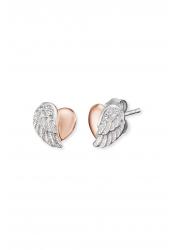 Engelsrufer Stud Earrings Heart Wing
