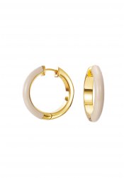 Esprit Fancy Cream Gold Ladies´ creole earrings
