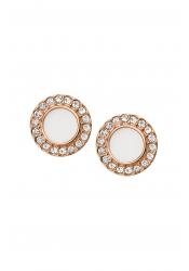 Fossil Classic White Ladies´ Stud Earring