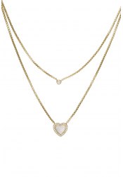 Fossil Ladies´ Necklace Heart Duo