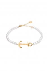 Paul Hewitt Bracelet Anchor Spirit Gold Pearl