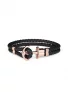 Ankerarmband Phreps Rosegold Schwarz