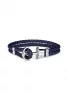 Ankerarmband Phreps Silber Marineblau