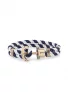 Ankerarmband Phreps Nylon Marineblau-Weiss