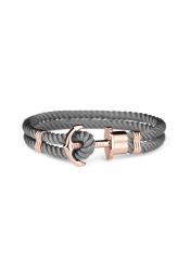 Paul Hewitt Bracelet Phreps Rose Gold Nylon Grey