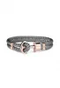 Ankerarmband Phreps Rosegold Nylon Grau