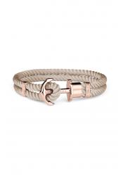 Paul Hewitt Bracelet Phreps Rose Gold Nylon Hazelnut