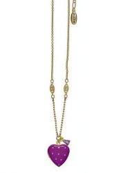 Pilgrim Ladies´ necklace happy hearts purple/gold