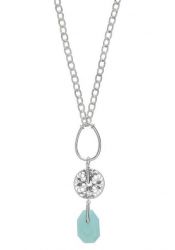 Pilgrim Ladies´ necklace floral boho mint/silver