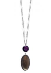 Pilgrim GoDiva ladies´ necklace, purple/silver