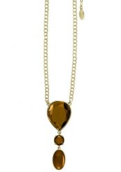 Pilgrim GoDiva ladies´ necklace, brown/gold