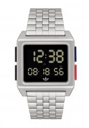 Adidas Archive Silver / Black / Blue / Red Unisex Watch
