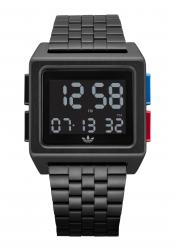 Adidas Archive All Black / Blue / Red wrist watch