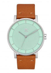 Adidas District Silver / Ash Green / Tan Unisex Watch