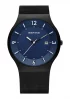 Herren-Solaruhr Slimline Schwarz