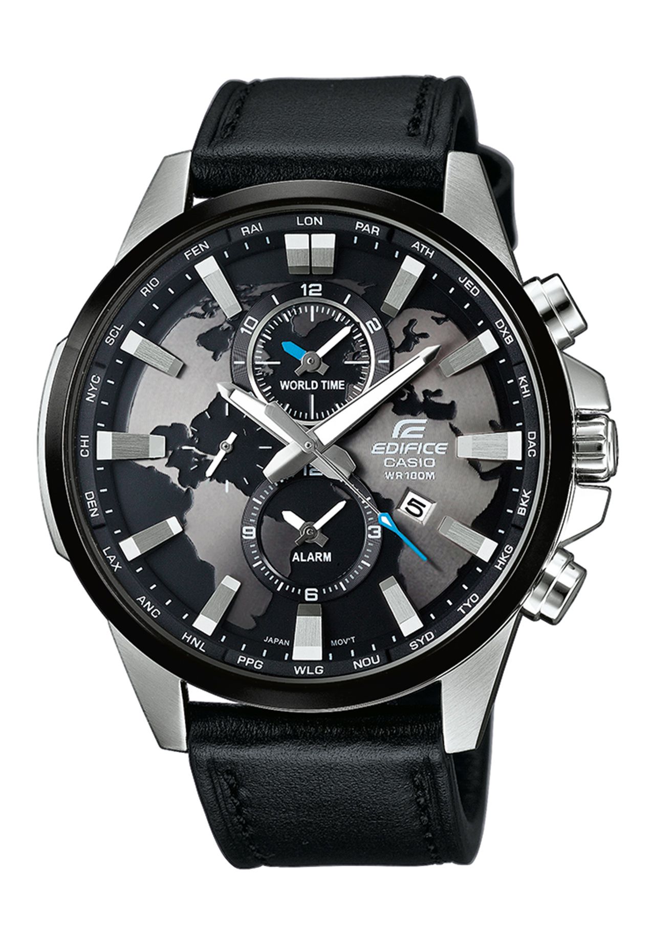 edifice world time watch