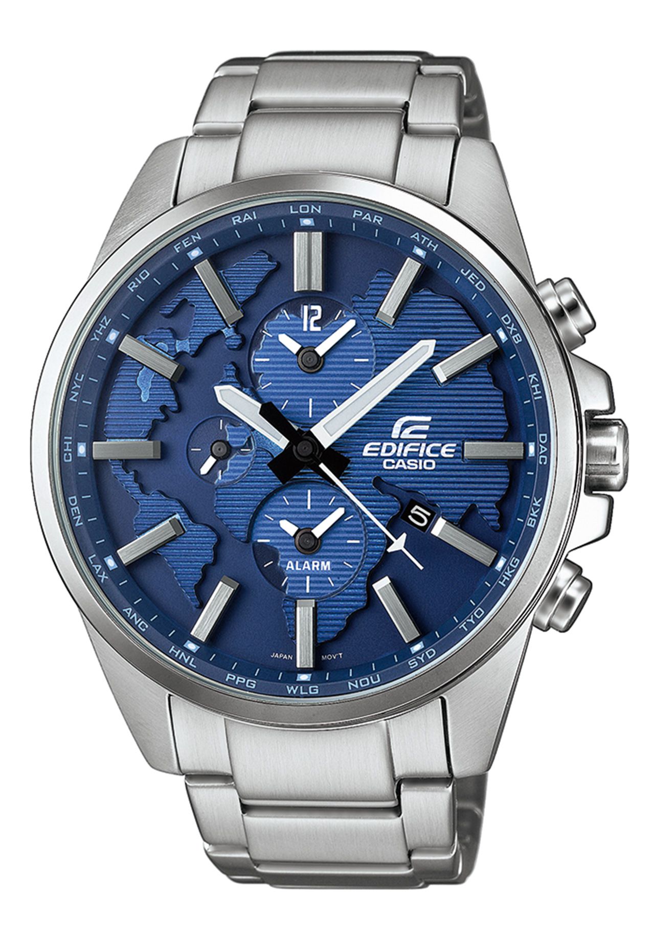 Casio Classic Edifice 3d World Map Men´s Watch Nur 16500