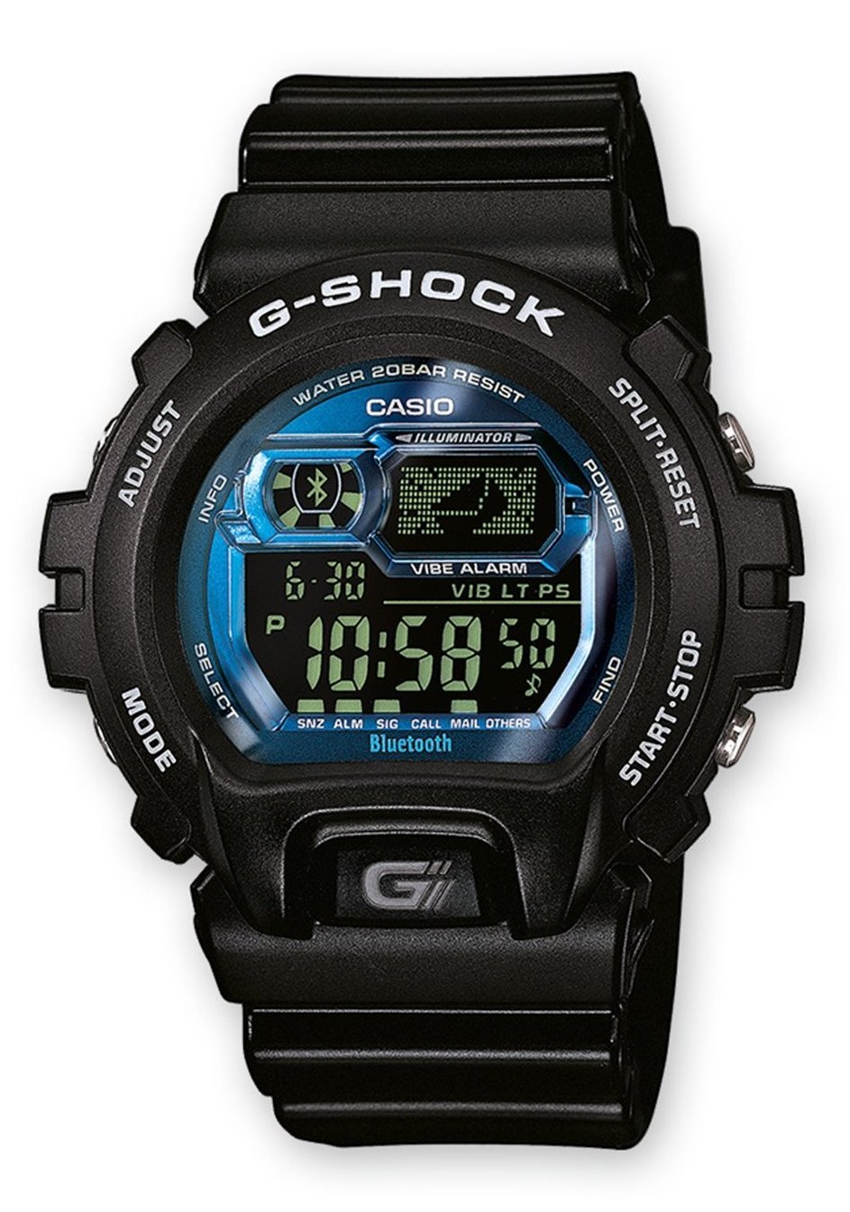 g shock bluetooth blue