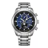 Eco Drive Funkuhr Mondphase Blau