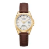 Eco-Drive Funkuhr Damenuhr Braun