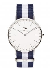 Daniel Wellington Glasgow Silver Men´s Watch 40mm