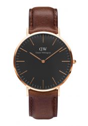Daniel Wellington Classic Black Bristol Rose Gold 40mm