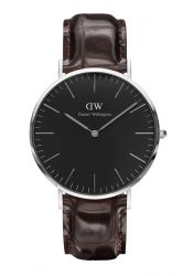 Daniel Wellington Classic Black York Silver 40mm