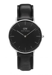 Daniel Wellington Classic Black Sheffield Silver 36mm