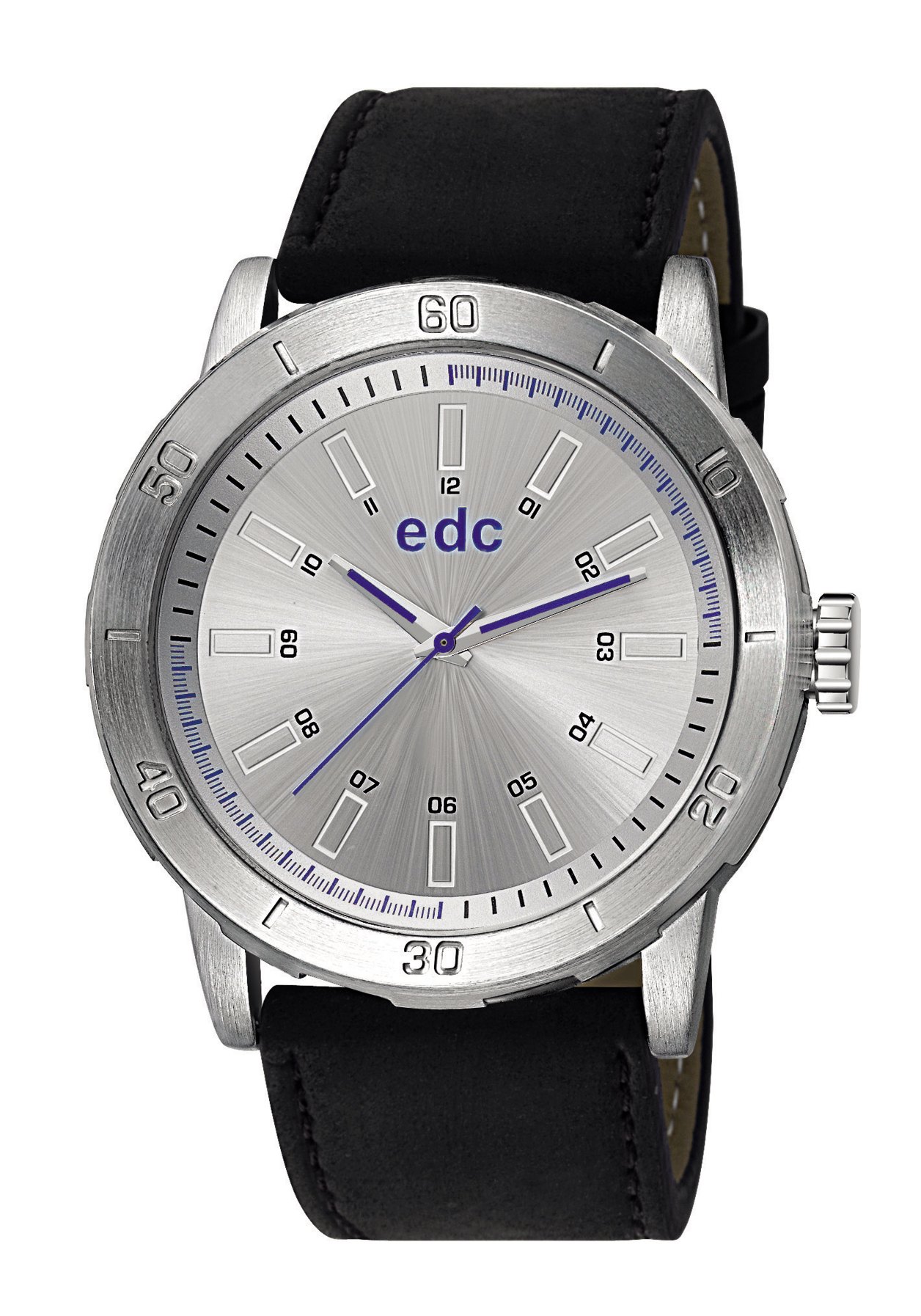 EDC Genuine Star Midnight Black, Silver Men´s Watch nur 69.90