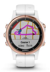 Garmin Fenix 5S Plus Sapphire White GPS Multisport Smartwatch