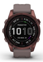 Garmin FENIX 7S Sapphire Solar Titan Gray/Mocca