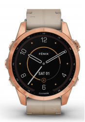 Garmin FENIX 7S Sapphire Solar Titanium Limestone/Rose Gold