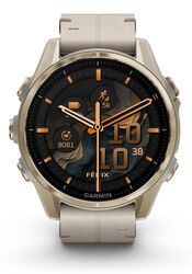 Garmin Fenix 8 43mm AMOLED Saphir Neblegrau / Softgold