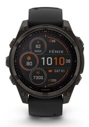 Garmin Fenix 8 47mm Solar Sapphire Graphit Carbongrau Titan DLC