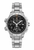 Khaki Aviation X-Wind GMT Herrenuhr Silber