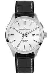 Jacques Lemans Men´s Watch Hybromatic leather white