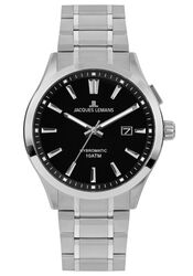 Jacques Lemans Men´s Watch Hybromatic steel black