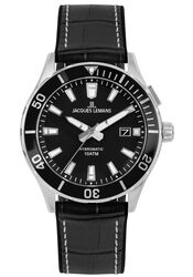 Jacques Lemans Men´s Watch Hybromatic Leather Black