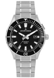 Jacques Lemans Men´s Watch Hybromatic Steel Black