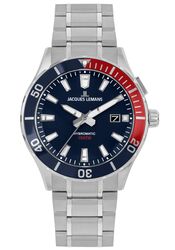 Jacques Lemans Men´s Watch Hybromatic Bue Red