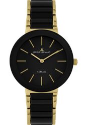 Jacques Lemans Unisex Monaco Special Edition HighTech Ceramic black / IP-gold