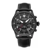 Flieger Herrenchronograph Schwarz