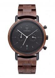 Kerbholz Johann Walnut Black Men´s Watch
