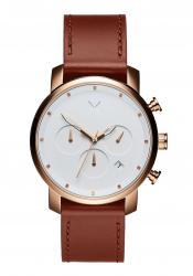 MVMT Men´s Chronograph 40mm Rose Gold Natural Tan