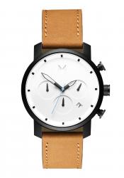 MVMT Men´s Chronograph 40mm White Black Tan